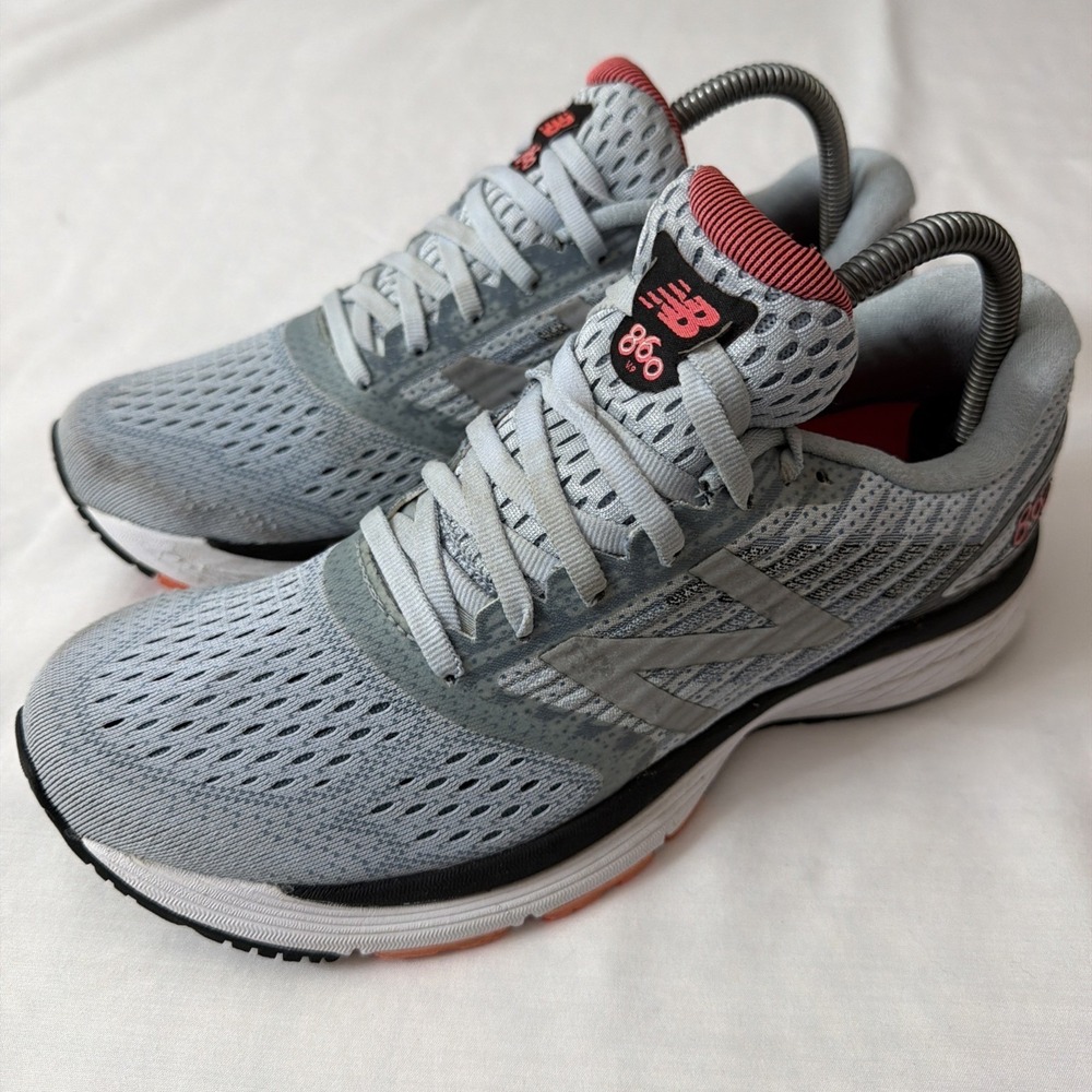 New Balance 860 v9 Womens Sz 9 Gym Lt Blue/Pink W860BP9 Running‎ Shoes Sneakers
